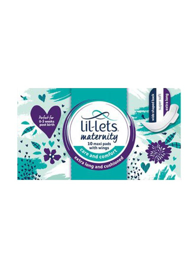 Lil-Lets Maternity Max Extra Long Pads With Wings 10