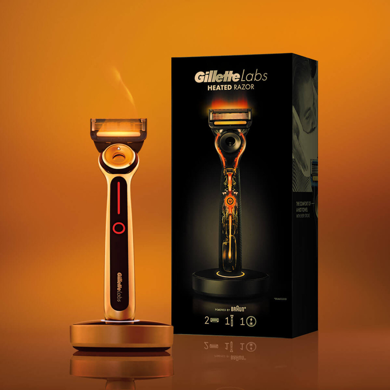 GilletteLabs Heated Razor with Instant Warmth and FlexDisc™ Technology