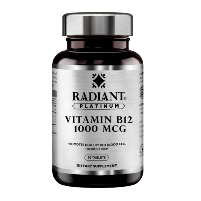 Radiant Platinum Vitamin B12 1000mcg 90 Tabs