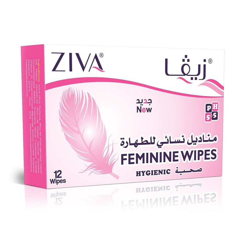 ZIVA Feminine Wipes 12's