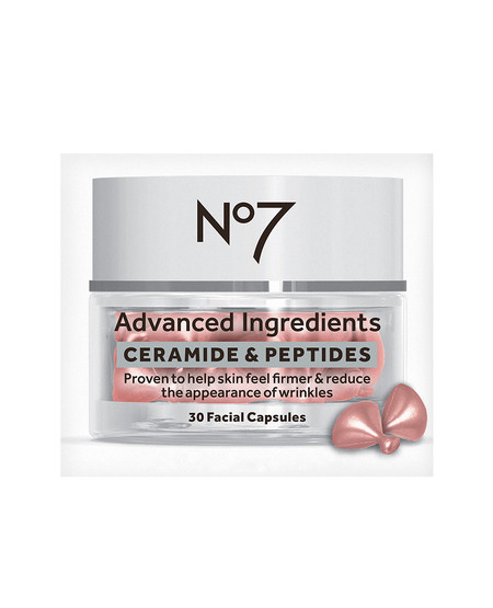 No7 Advanced Ingredients CERAMIDE & PEPTIDES Facial Capsules