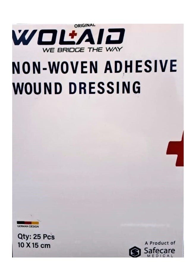 Wolaid 25S Non-Woven Steril Wound Dressing 10X15Cm