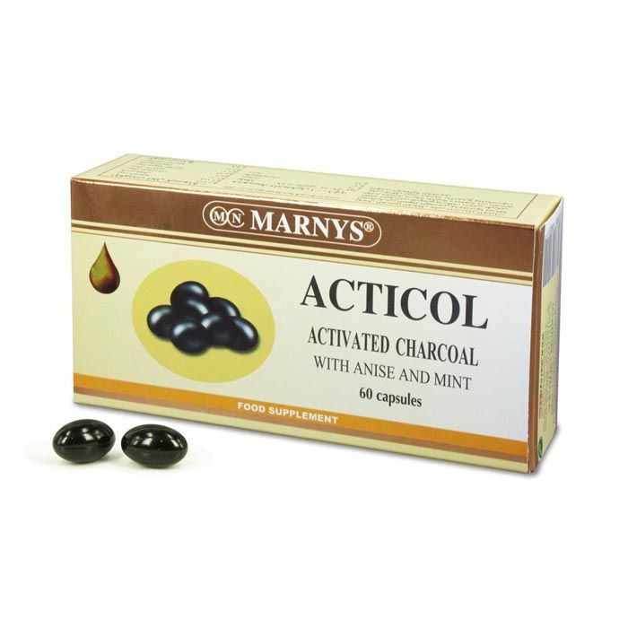 Marnys Acticol Activated Charcoal Capsules 60'S