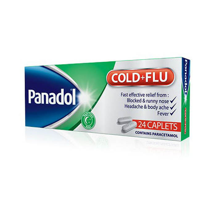Panadol Cold+Flu Night Caplets 24'S