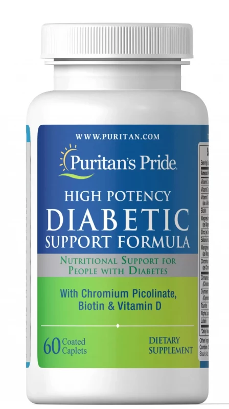 PURITAN'S PRIDE DIABETIC SUPPORT FORMULA 60'S