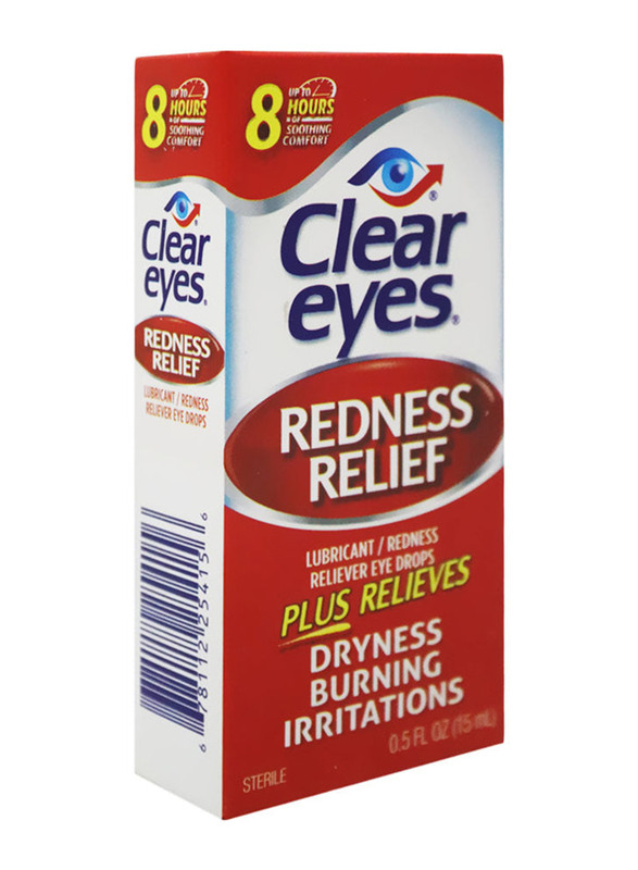 CLEAR-EYES REDNESS-RELIEF-15ML | MEDILIFE PHARMACY-ONLINE-DUBAI-UAE