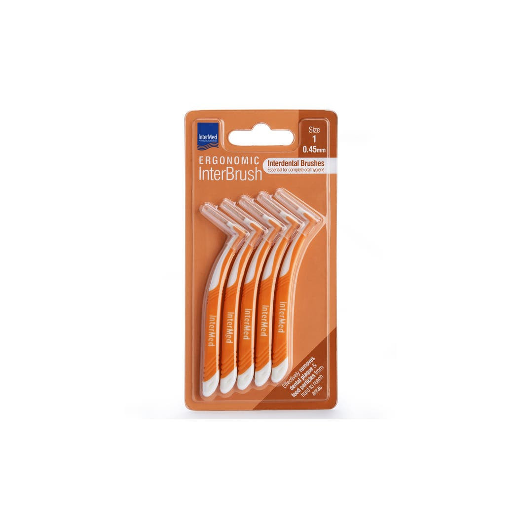 InterMed Ergonomic Interbrush  Size 1 5pcs 0.45mm