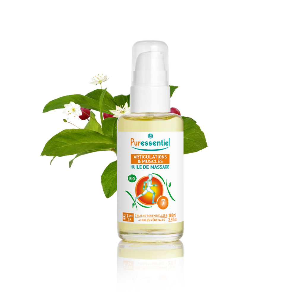 Puressentiel Muscles & Joints Relaxing Organic Massage Oil Arnica &Wintergreen 100ml