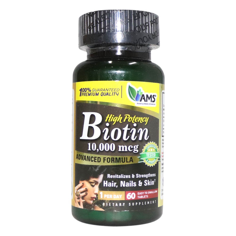 Ams Biotin 10000 mcg Tablets 60’s