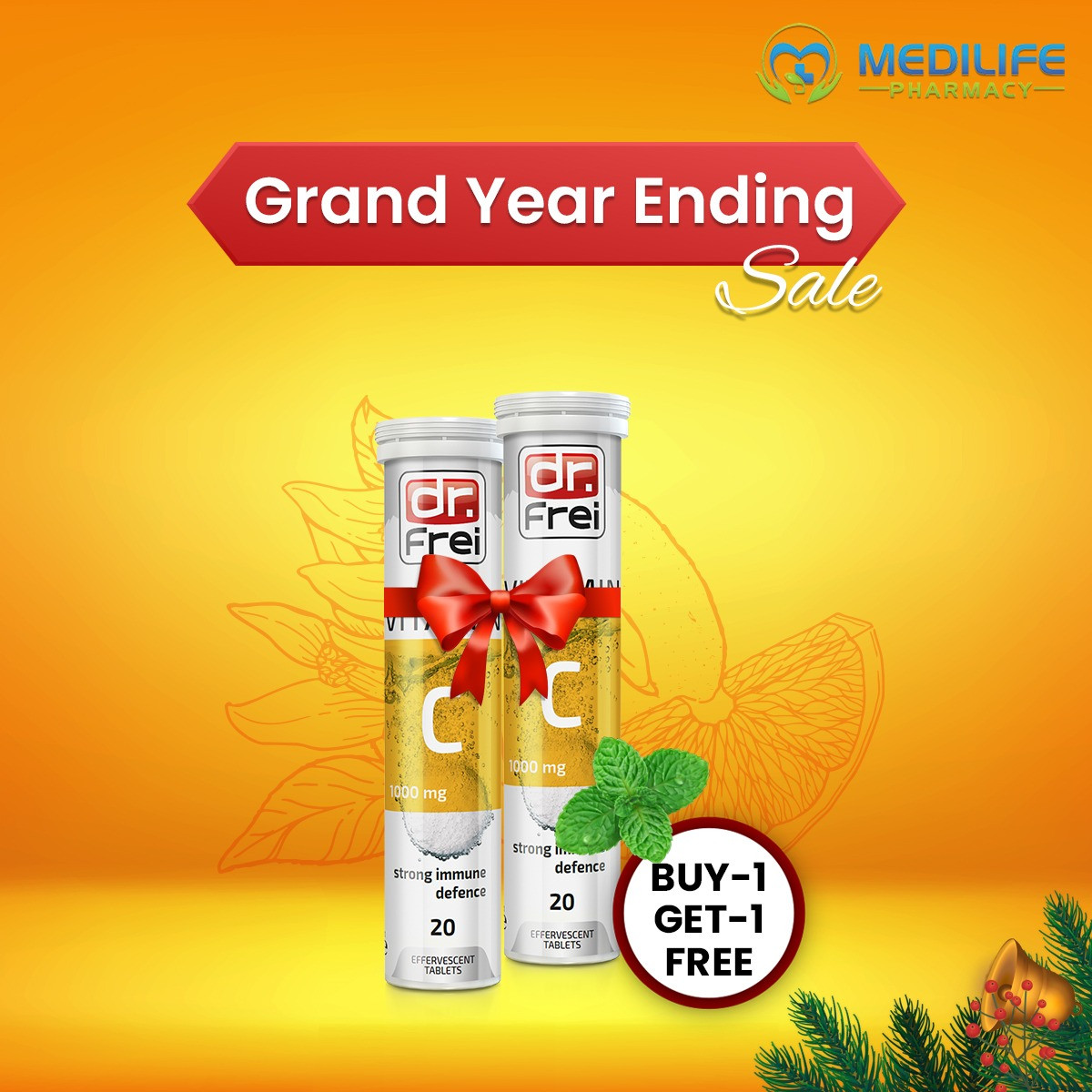 Dr Frei Vitamin C 1000 mg Buy 1 Get 1