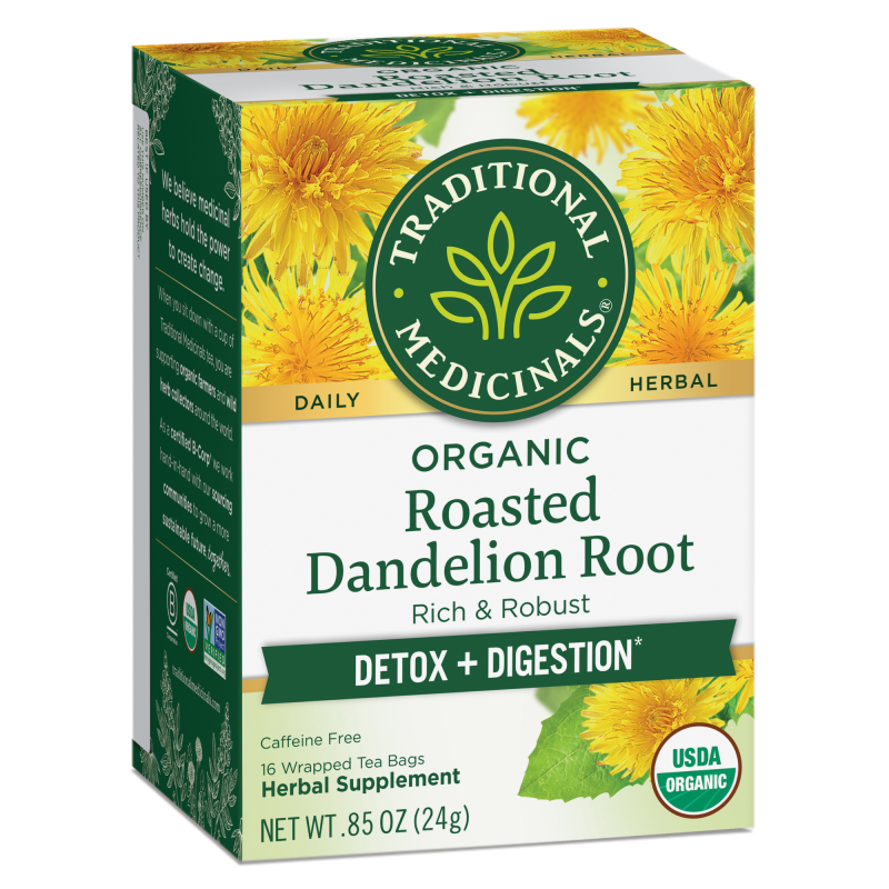 Traditional Medicinals Roasted Dandelion Root 16 Tea Bags