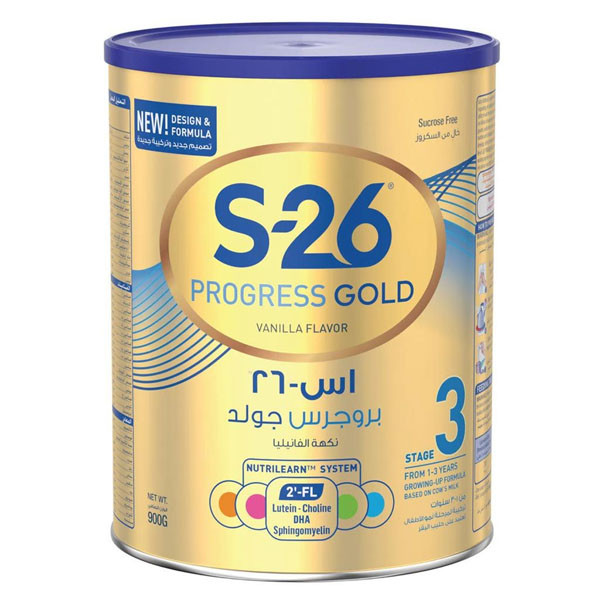 S-26 Gold Stage 3 1-3 Years Growing-Up Milk Formula 900 G