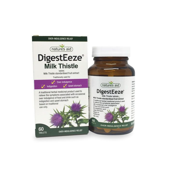 Natures Aid DigestEeze Milk Thistle Tablets 60'S