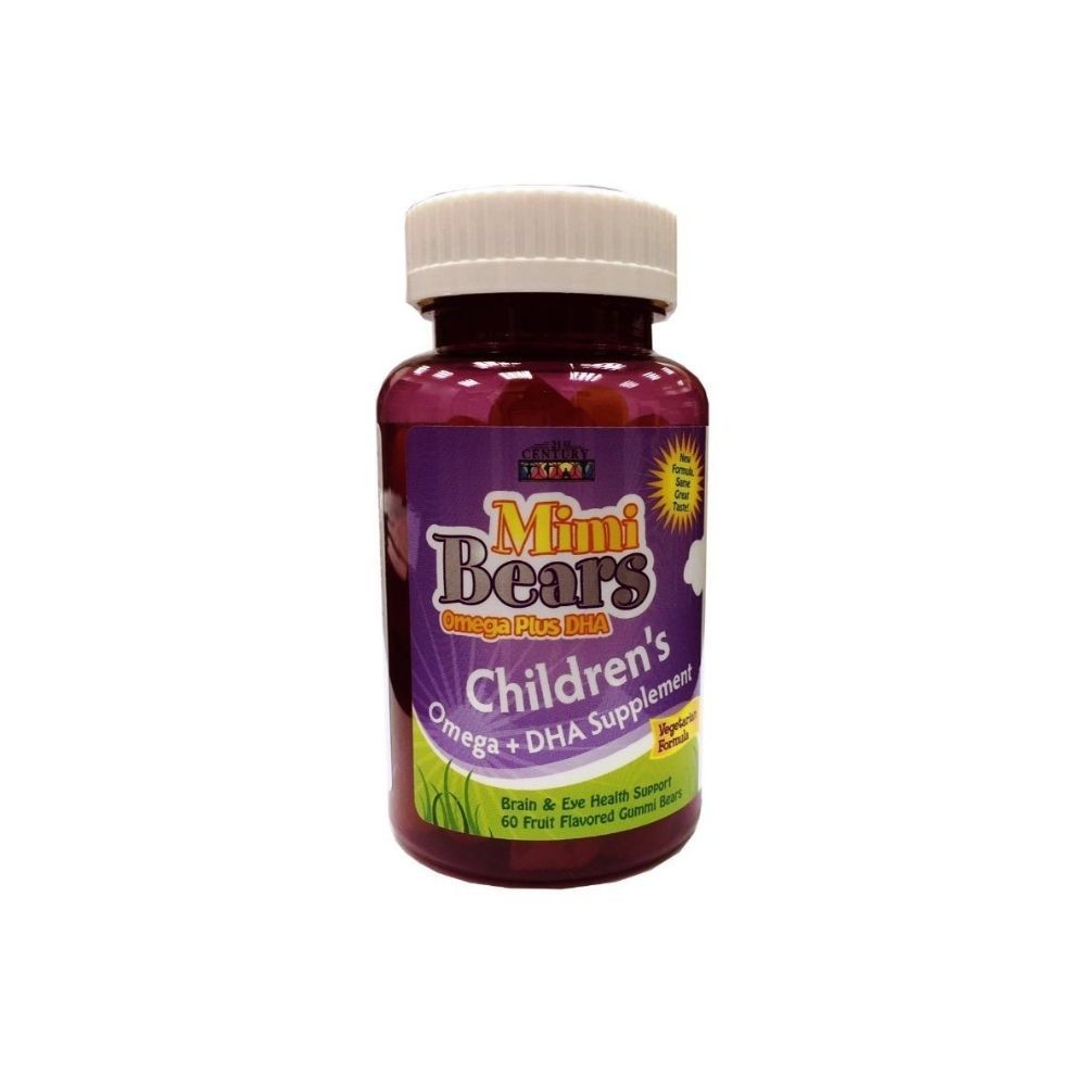 21st Century Mimi Bears Omega + DHA Children's Supplement 60 Gummies