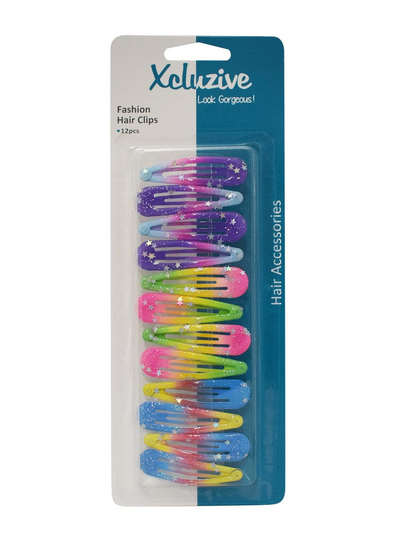 Xcluzive Fashion  Hair 12-Pieces Clips