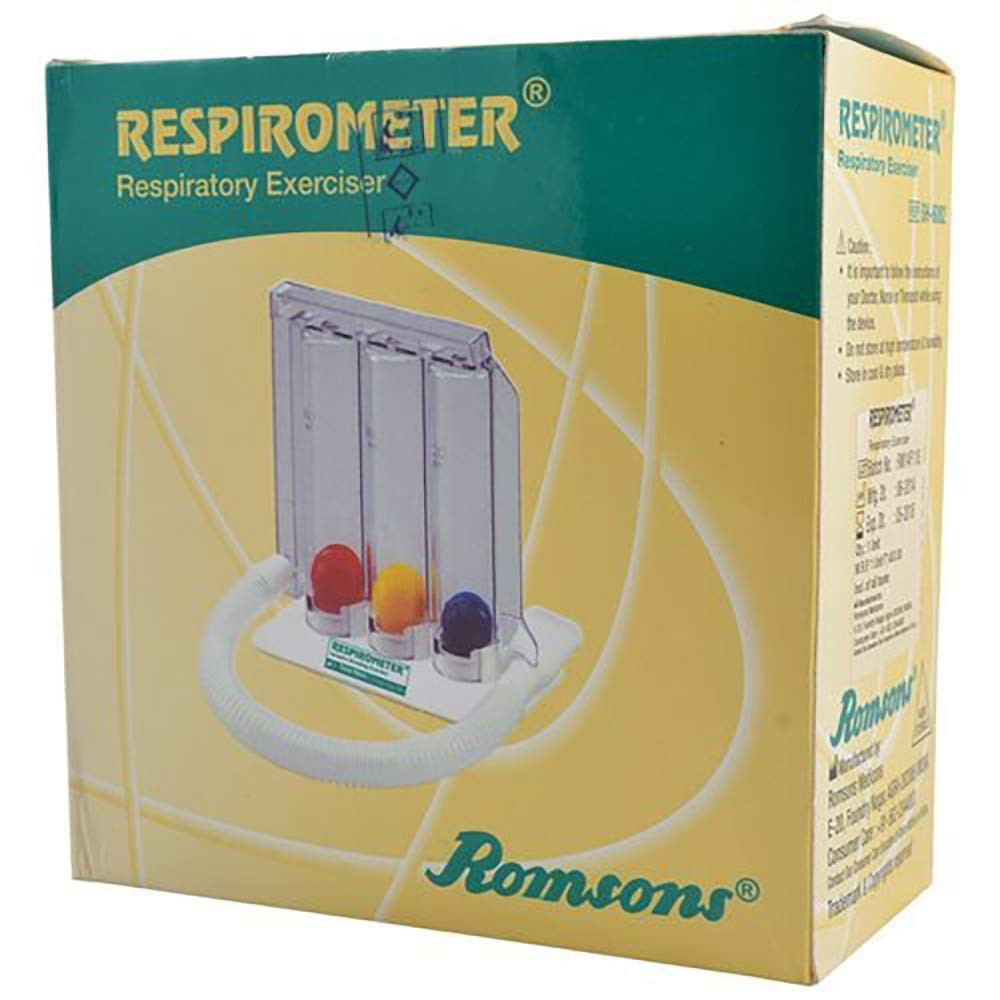 ROMSONS RESPIROMETER RESPIRATORY EXERCISER DISPOSIBLE MEDICAL DEVICE