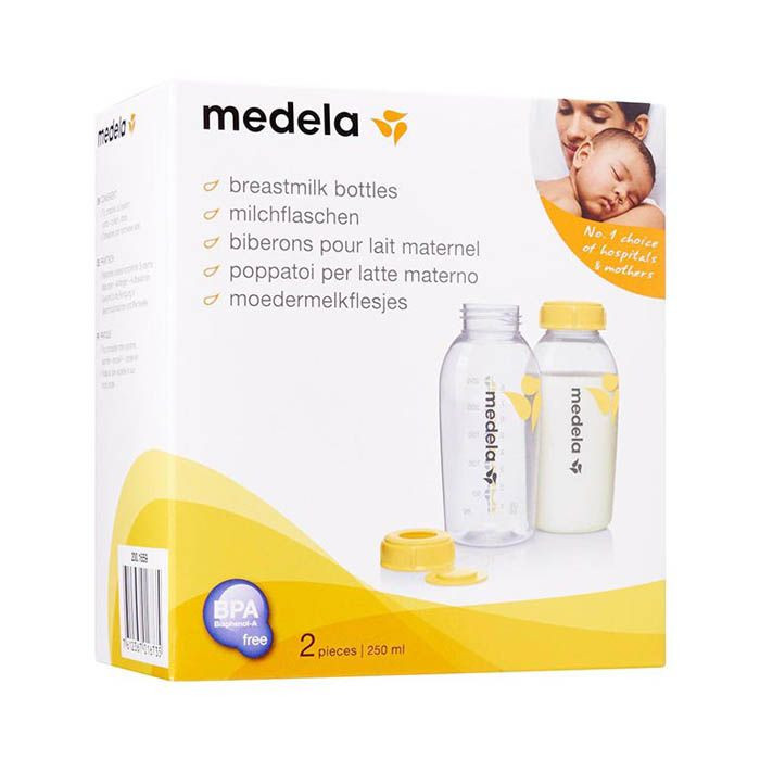 Medela  (2's Pack) Breast Milk Bottles 250 ml
