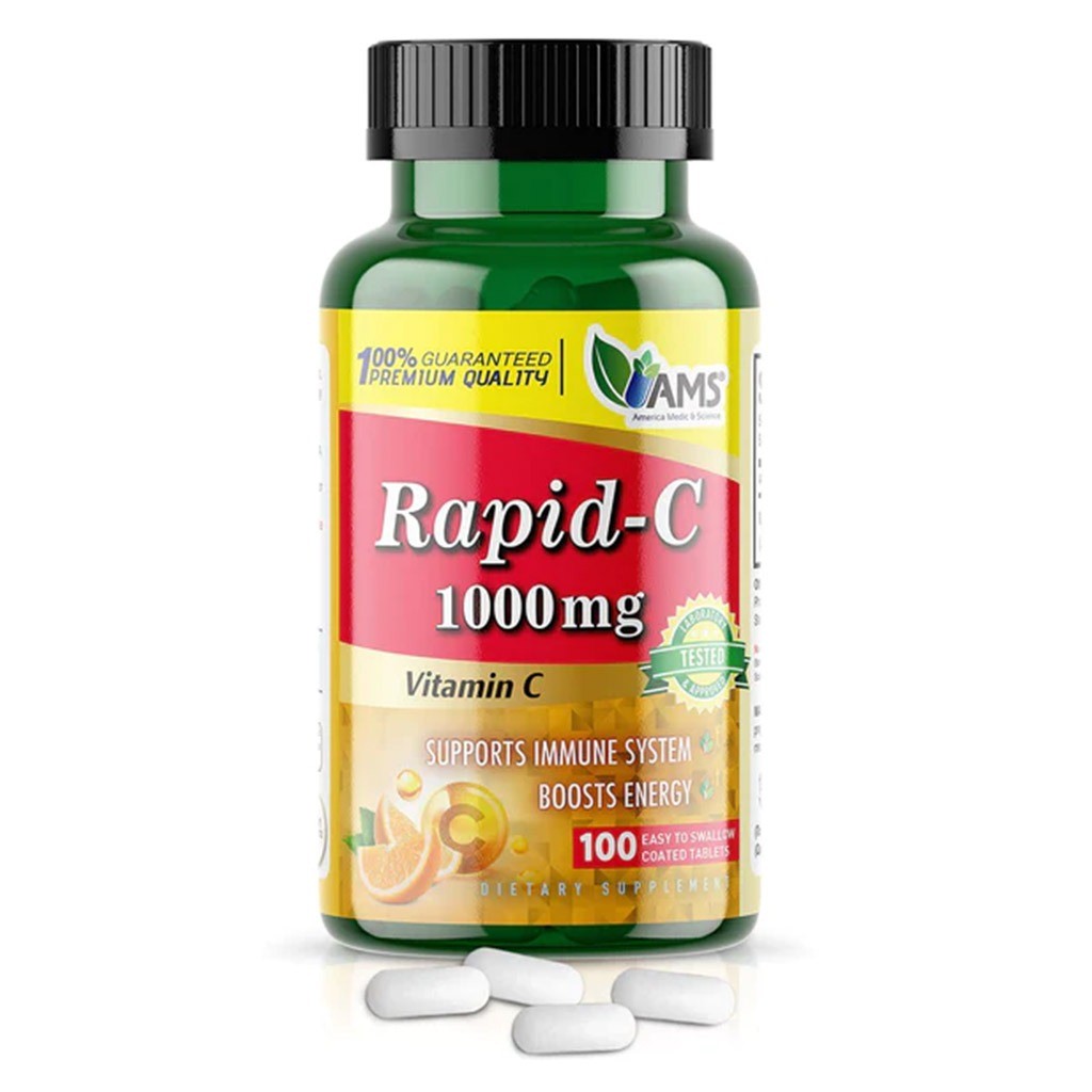 AMS Rapid-C 1000 mg Vitamin C Tablets 100's