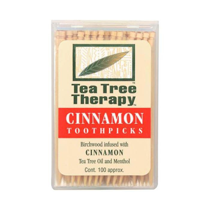 Tea Tree Therapy Tooth Picks Cinnamon 100 Count