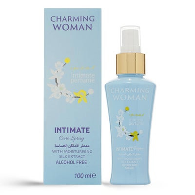 Charming Woman Alcohol-Free Intimate Care Spray Blue With Moisturizing Silk Extract 100ml