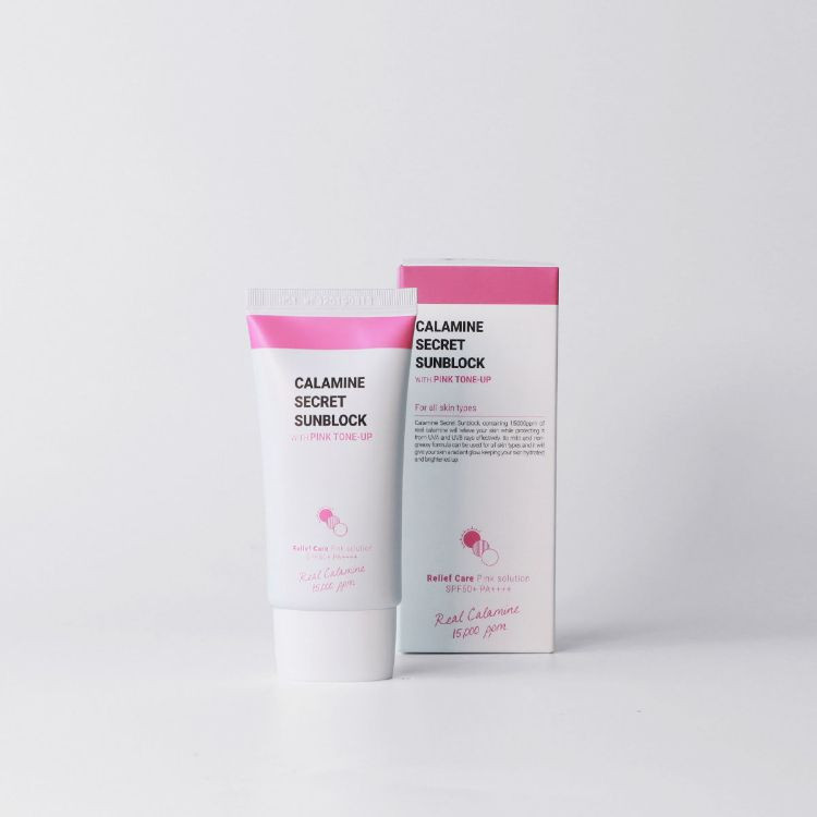 K-Secret Calamine Secret Sunblock With Pink Tone-Up SPF 50+ & PA++++