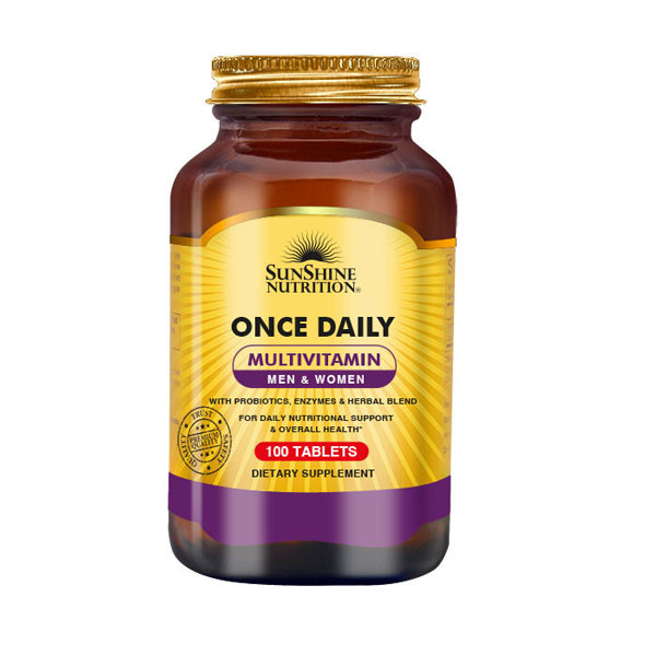 Sunshine Nutrition Once Daily Multivitamin Men & Women 100 Tabs