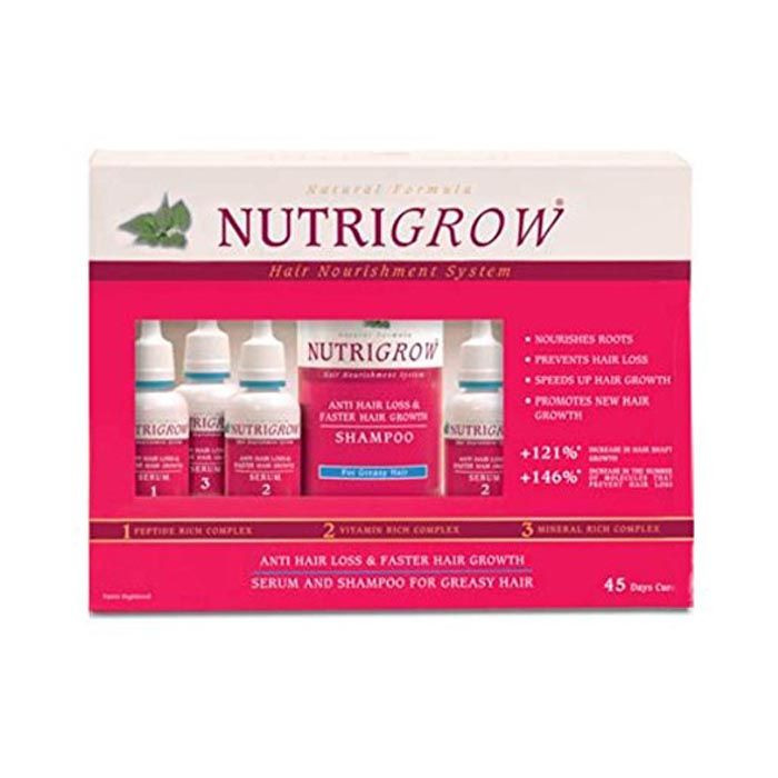Nutrigrow Anti Hair Loss & Fast Hair Growth Shampoo 180 ml + Serum-Gresyhair 300