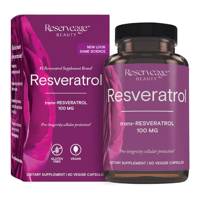 Reserveage Resveratrol 100mg V-Capsules 60s