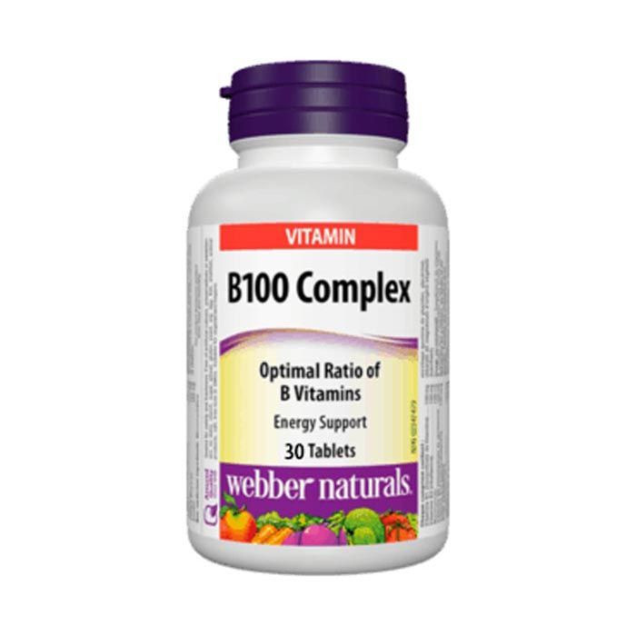 Webber Naturals Vitamin B 100 Complex Tablets 30'S