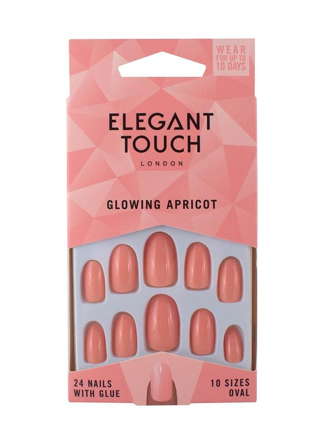 ELEGANT TOUCH  - Glowing Apricot Colour Nails