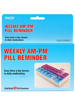 EASY LIFE WEEKLY AM-PM PILL REMINDER