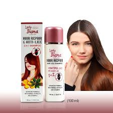 Lady Diana 12-Piece Hair Repair And Anti Lice  100ml 2-In-1 Shampoo
