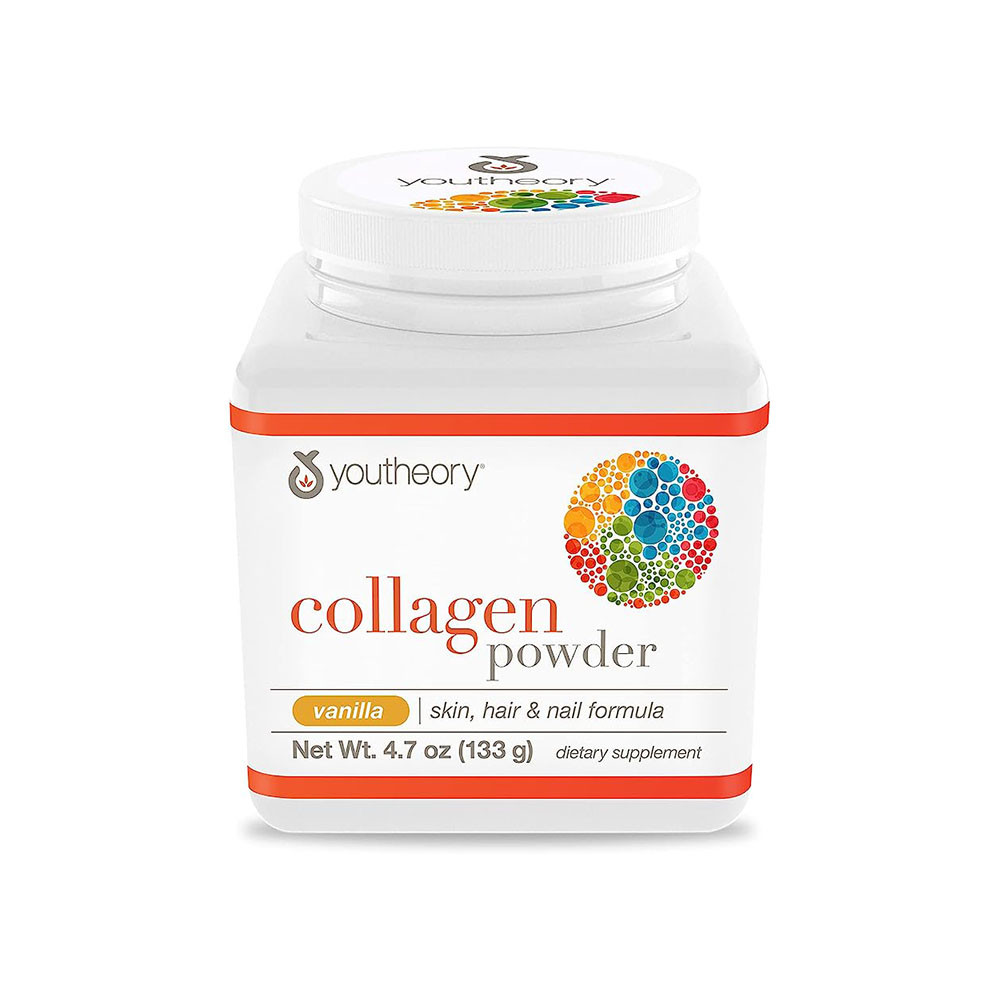 YOUTHEORY COLLAGEN POWDER VANILLA WITH BIOTIN 133 GM