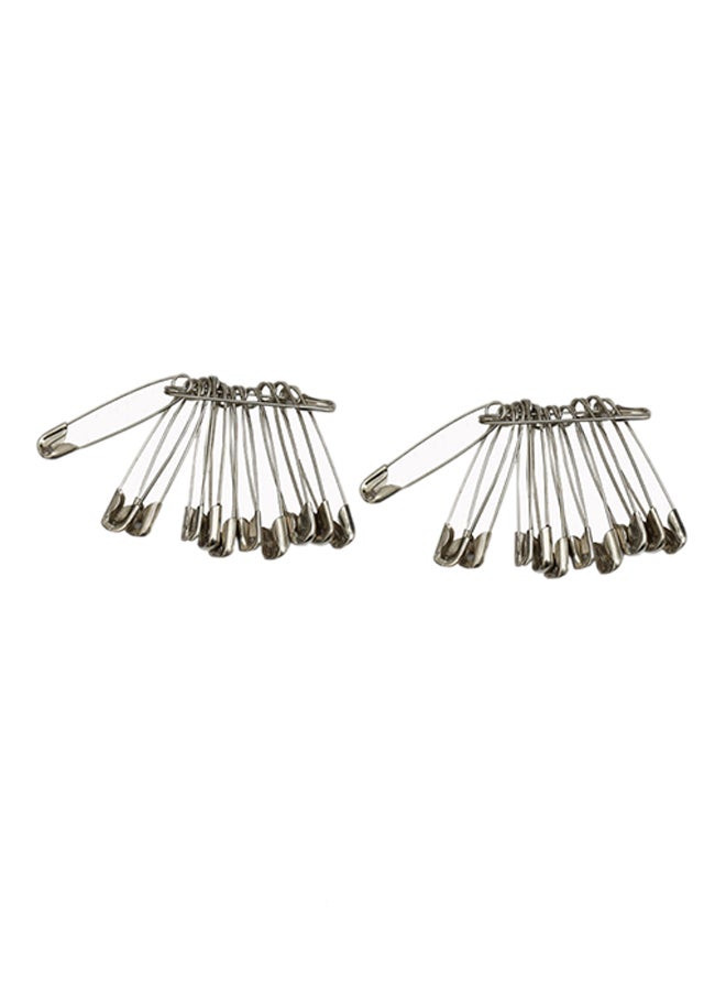 Xcluzive Silver 24 Pieces Safety Pins Small And Medium