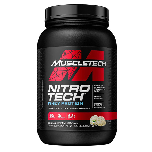 Muscle Tech Nitro Tech Whey Protein Vanilla Cream 2 LB