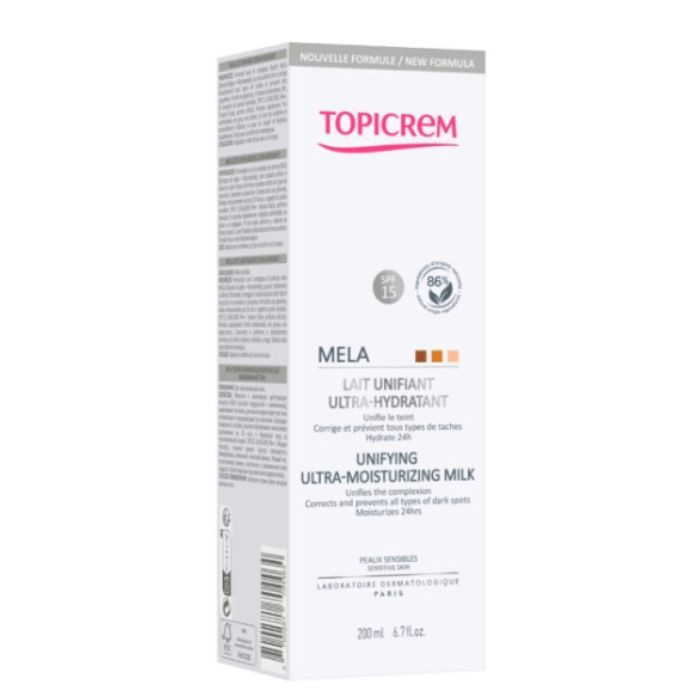 Topicrem Mela Lightening Ultra Moist Milk 200 ml