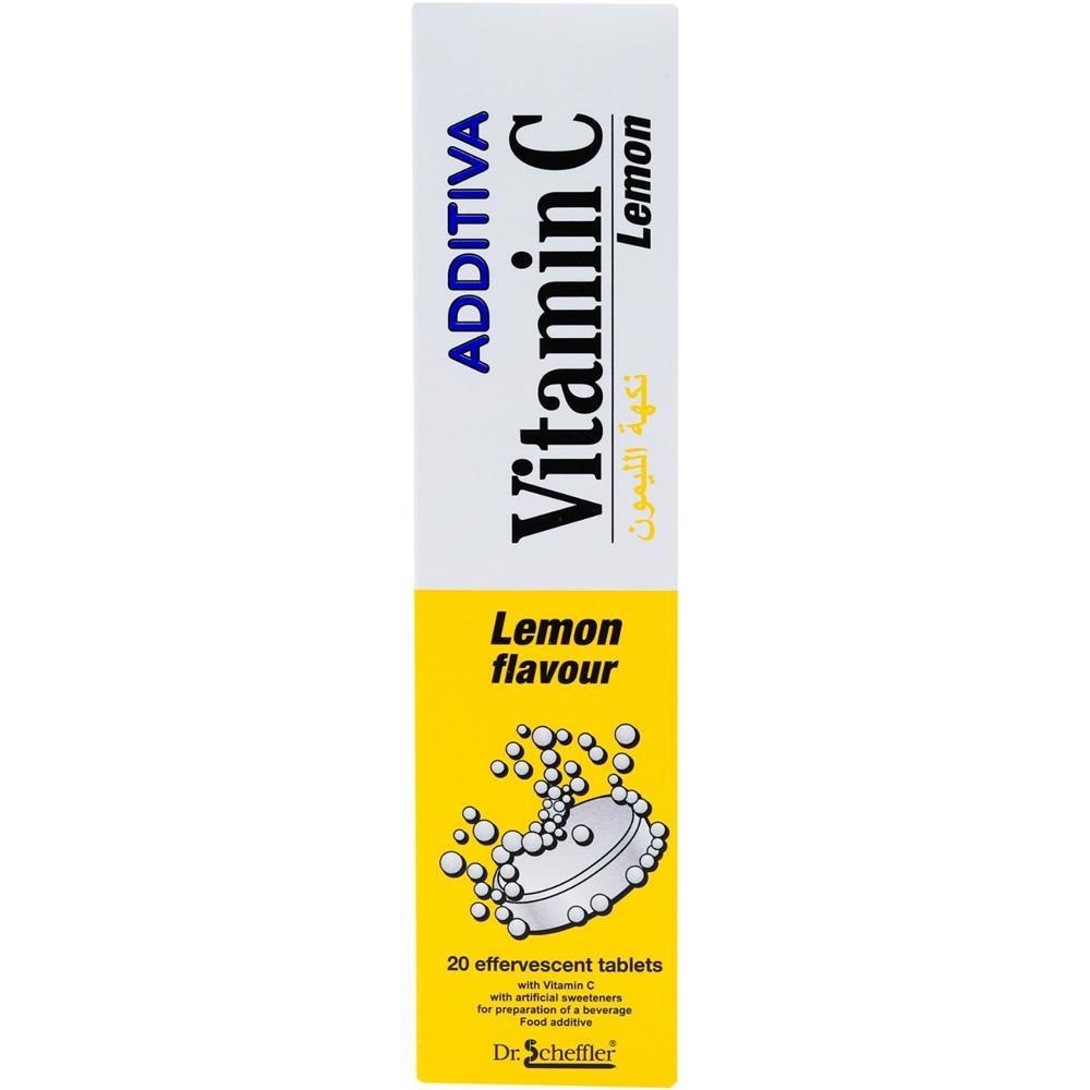 ADDITIVA VITAMIN C 1000 MG LEMON EFFERVESCENT TABLETS  20'S