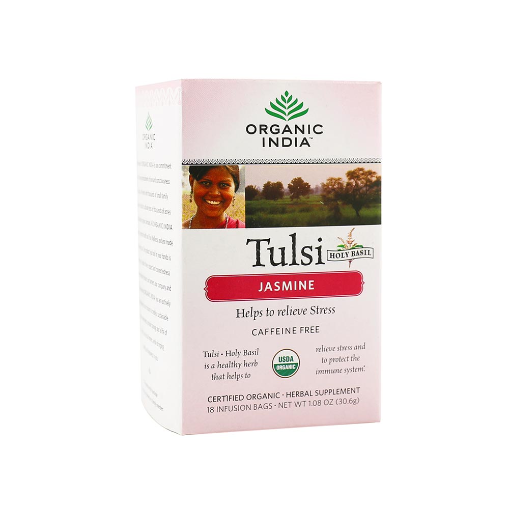 ORGANIC INDIA TULSI JASMINE TEA BAG 18 S MEDILIFE PHARMACY UAE