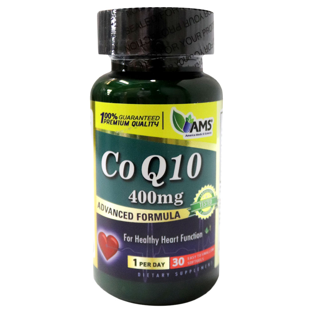 Ams Coq 10 400 Mg Softgels 30s Medilife Pharmacy Uae