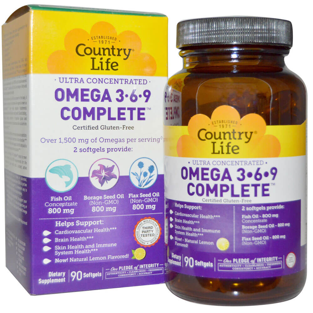 COUNTRY LIFE OMEGA 3-6-9 COMPLETE SOFTGELS 90'S