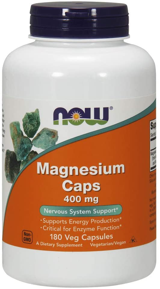 NOW FOODS MAGNESIUM 400 MG CAPS 180'S
