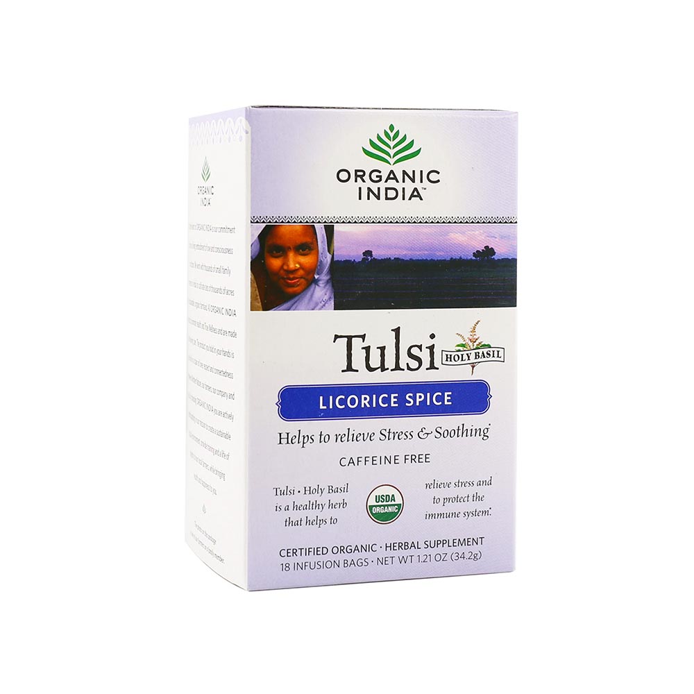 ORGANIC INDIA TULSI LICORICE SPICE TEA BAGS 18'S