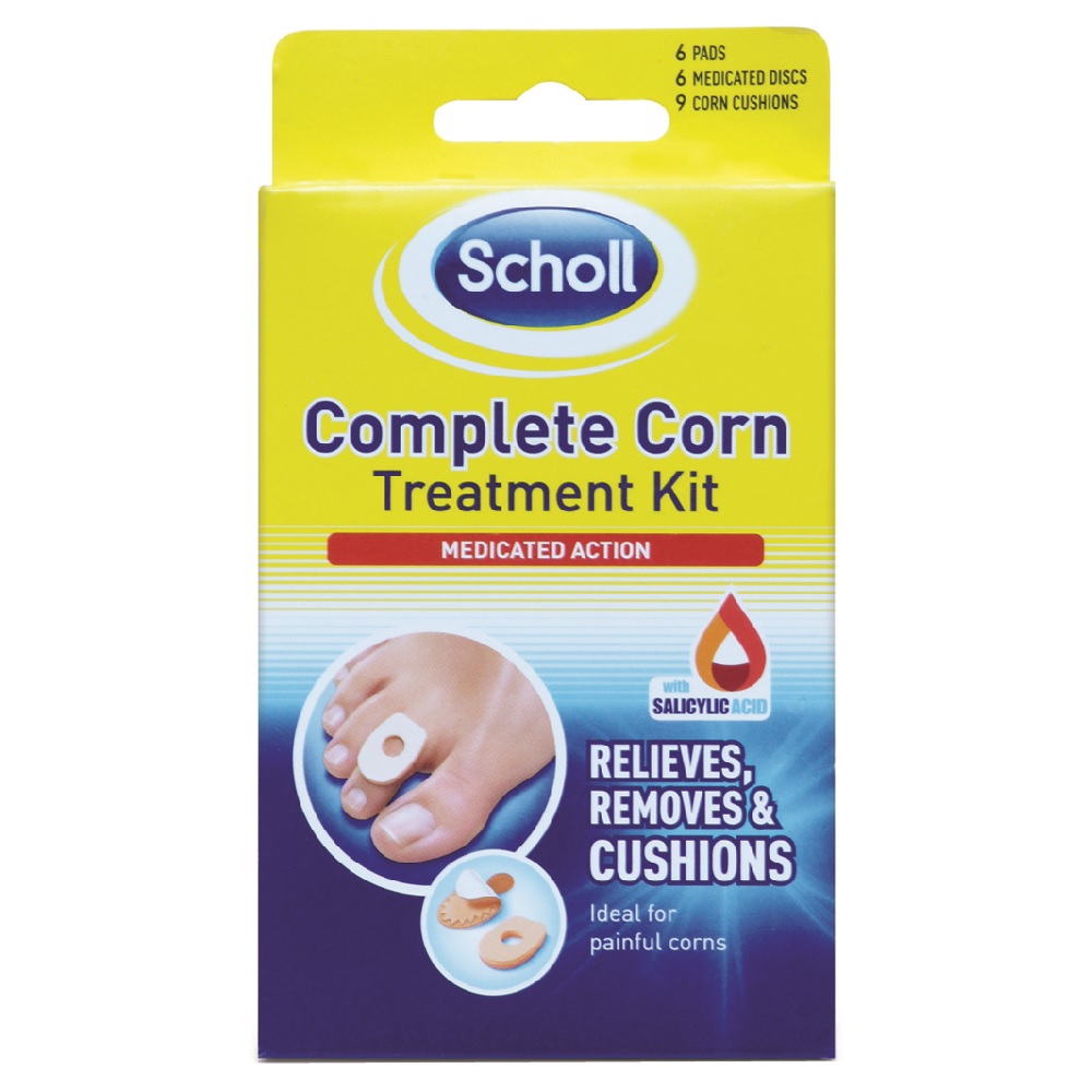 SCHOLL COMPLETE CORN TREATMENT KIT 6'S