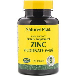 NATURES PLUS ZINC PICOLINATE W/B-6 120 TABLETS