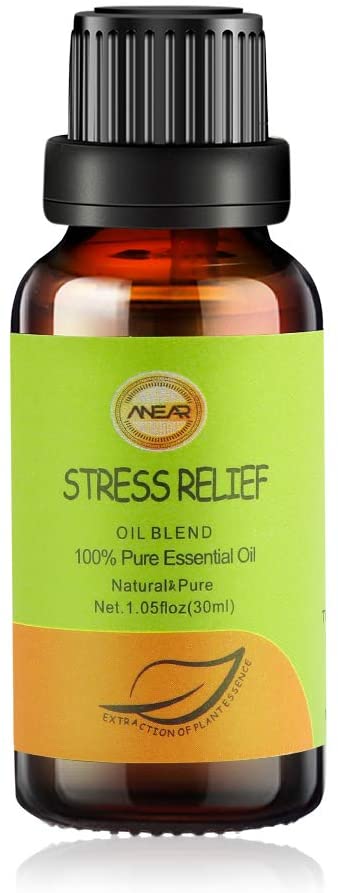 ANNEAR FUNCTIONAL STRESS RELIEF ESSENTIAL OIL 30 ML - SOOTHING DECOMPRESSION OIL 'FOUR INGREDIENTS:SWEET ORANGE ,ROSE,GERANIUM,PALM OIL FOR AROMATHERAPY & DIFFUSERS