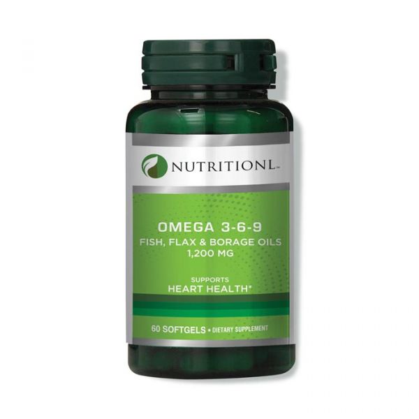 NUTRITIONAL OMEGA 3-6-9 FISH - FLAX & BORAGE SGS 60'S