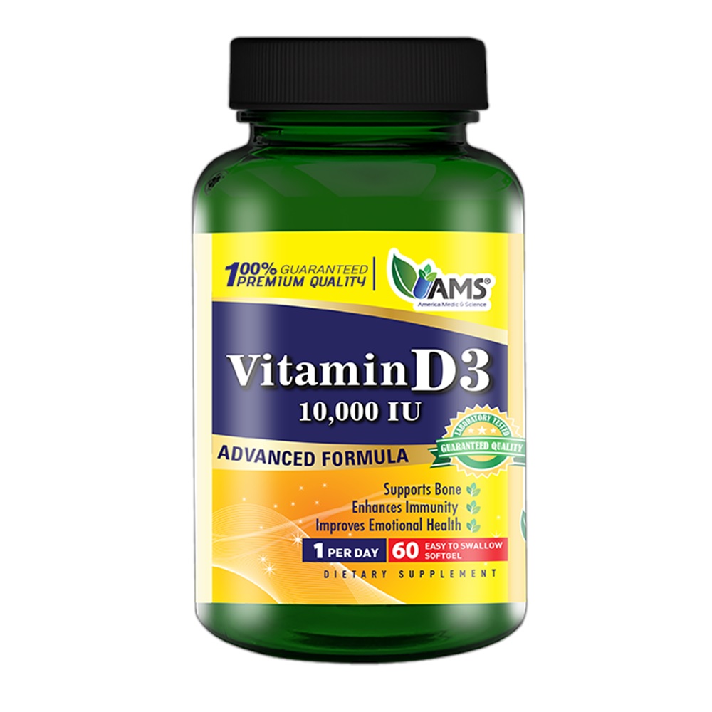 AMS VITAMIN D3 10000 IU SOFTGELS 60'S