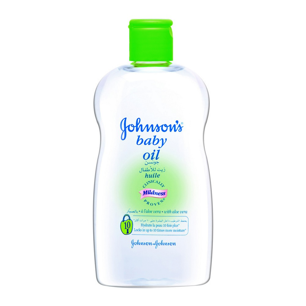 JOHNSON & JOHNSON BABY OIL WITH ALOE VERA 300 ML
