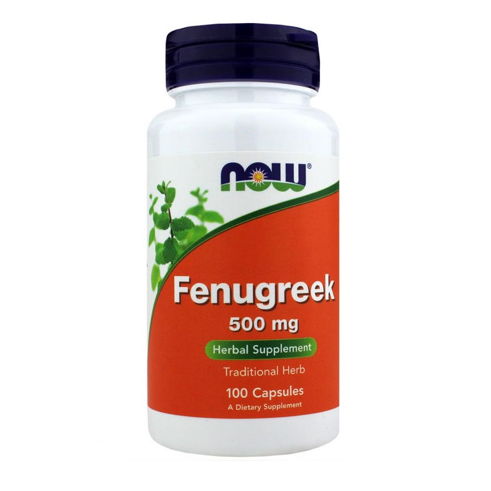 NOW FENUGREEK 500 MG CAPSULES 100'S