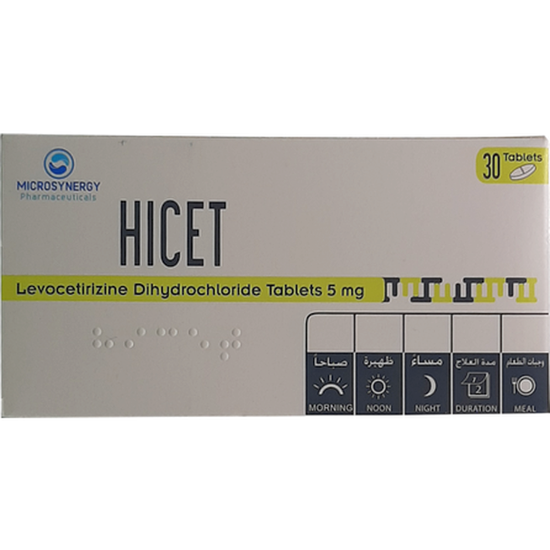 HICET 5 MG 30'S